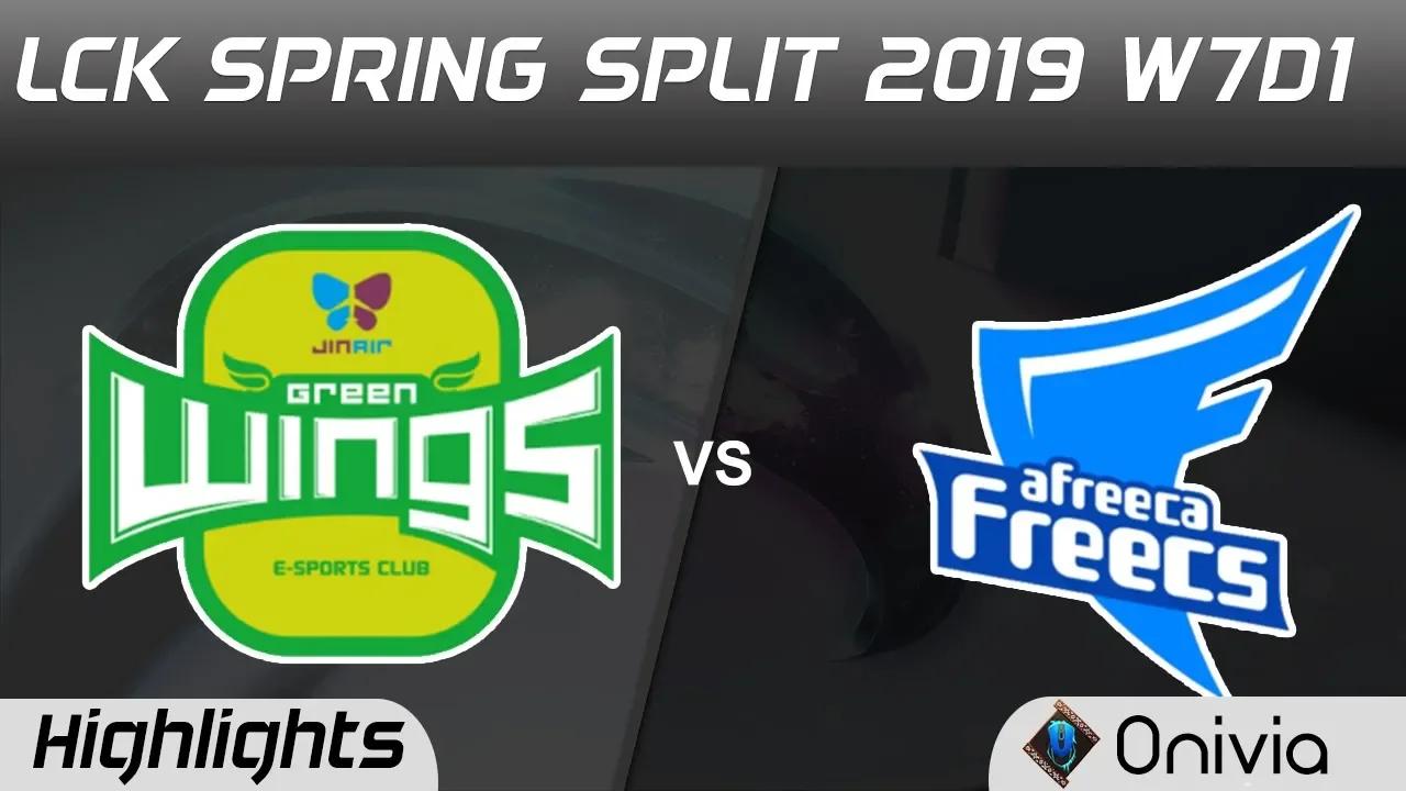 JAG vs AF Highlights Game 3 LCK Spring 2019 W7D1 Jin Air GreenWings vs Afreeca Freecs by Onivia thumbnail