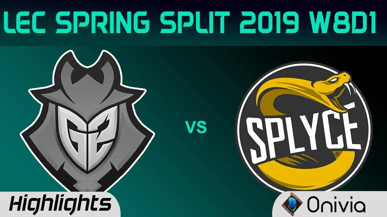 G2 vs SPY Highlights LEC Spring Split 2019 W8D1 G2 Esports vs Splyce By Onivia thumbnail