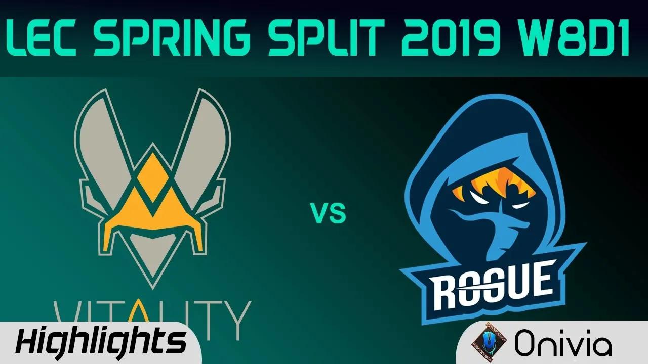 VIT vs RGE Highlights LEC Spring Split 2019 W8D1 Team Vitality vs Rogue By Onivia thumbnail