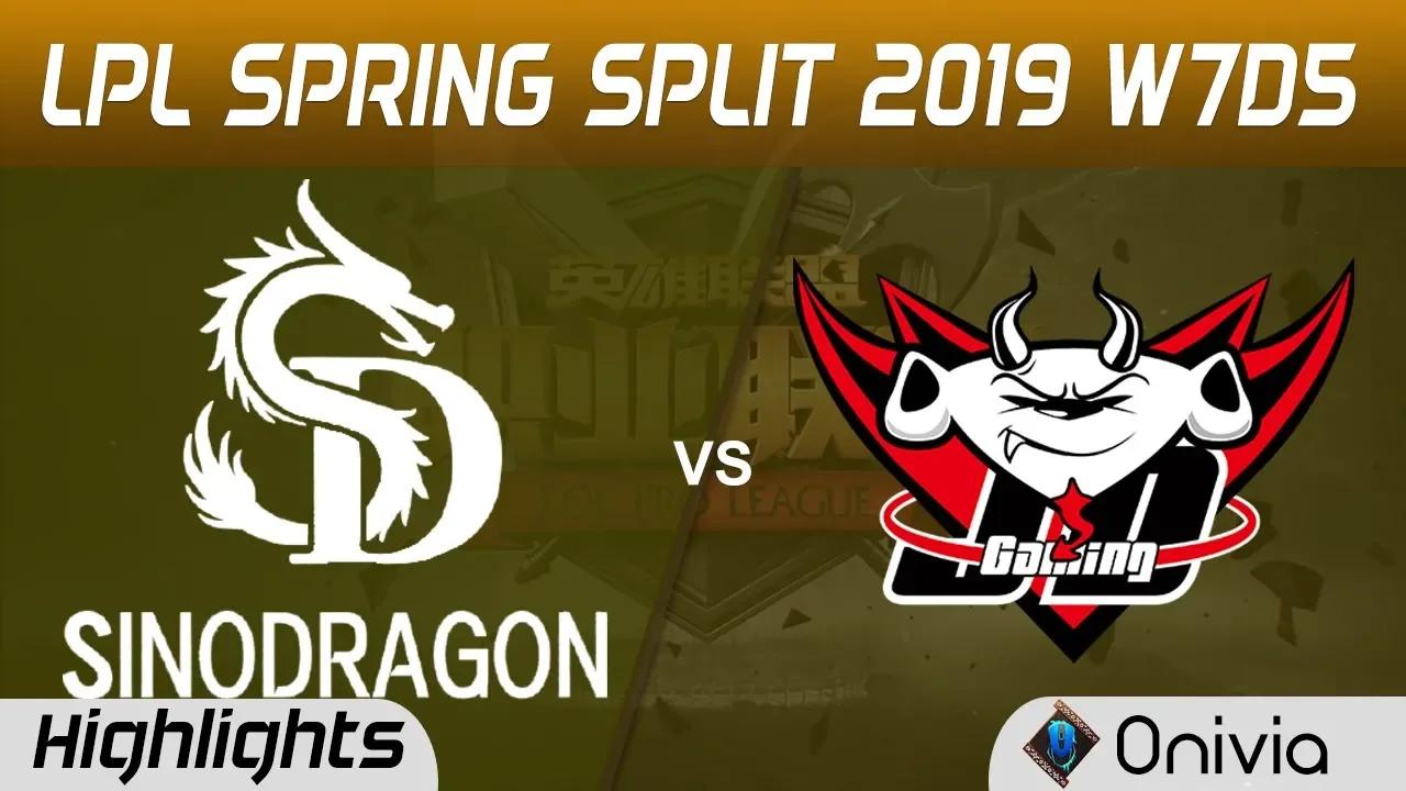 SDG vs JDG Highlights Game 1 LPL Spring 2019 W7D5 SinoDragon vs JD Gaming by Onivia thumbnail