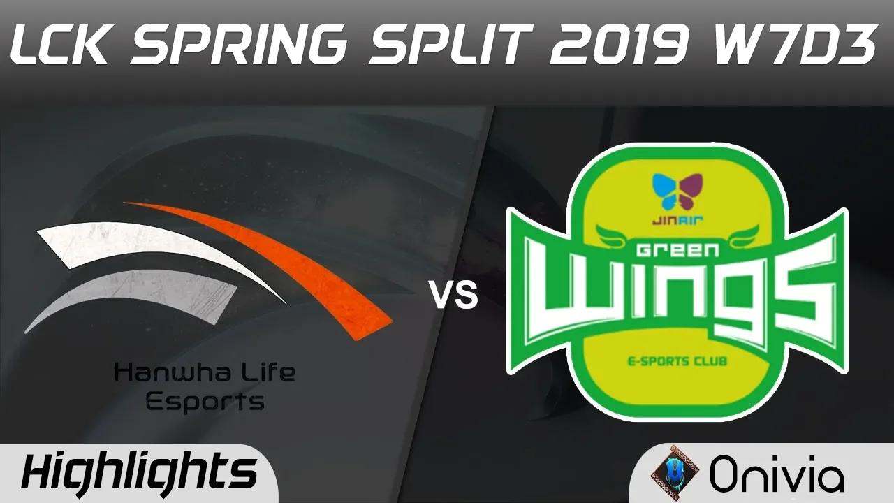 HLE vs JAG Highlights Game 2 LCK Spring 2019 W7D3 Hanwha Life Esports vs Jin Air Green Wings by Oniv thumbnail