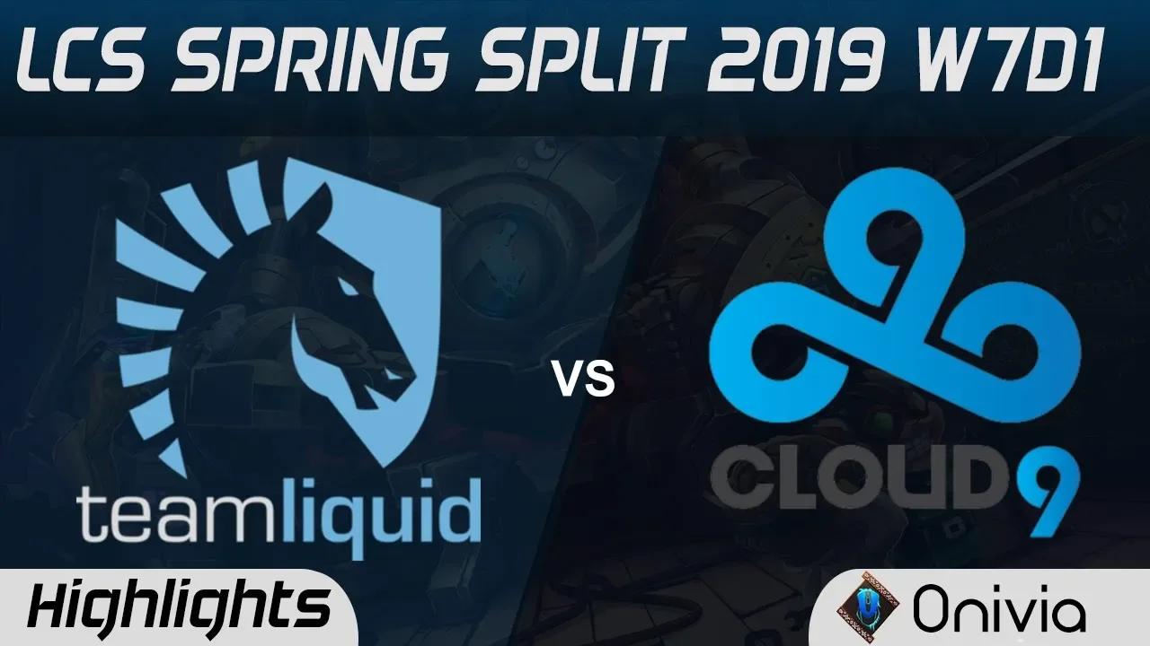 TL vs C9 Highlights LCS Spring Split 2019 W7D1 Team Liquid vs Cloud9 by Onivia thumbnail