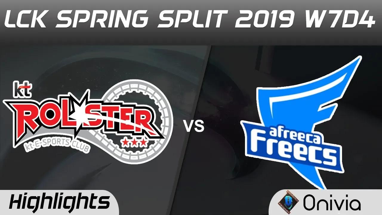 KT vs AF Highlights Game 1 LCK Spring 2019 W7D4 KT Rolster vs Afreeca Freecs by Onivia thumbnail