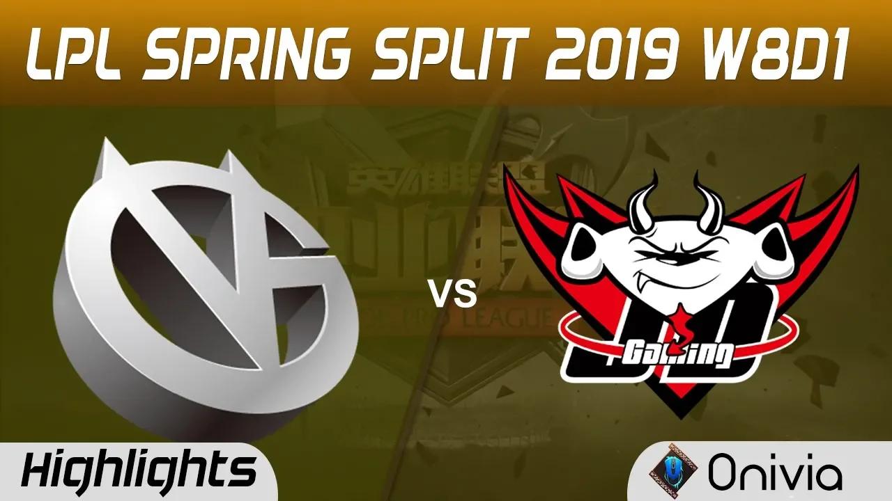 VG vs JDG Highlights Game 1 LPL Spring 2019 W8D1 Vici Gaming vs JD Gaming by Onivia thumbnail