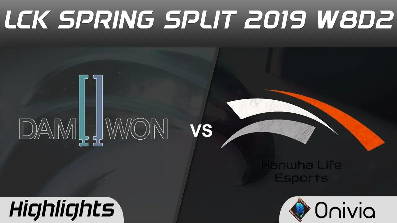 DWG vs HLE Highlights Game 1 LCK Spring 2019 W8D2 Damwon Gaming vs Hanwha Life Esports by Onivia thumbnail