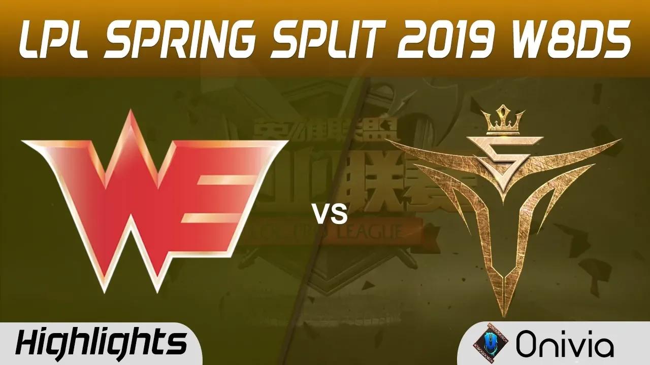 WE vs V5 Highlights Game 1 LPL Spring 2019 W8D5 Team WE vs Victory Five LPL Highlights by Onivia thumbnail