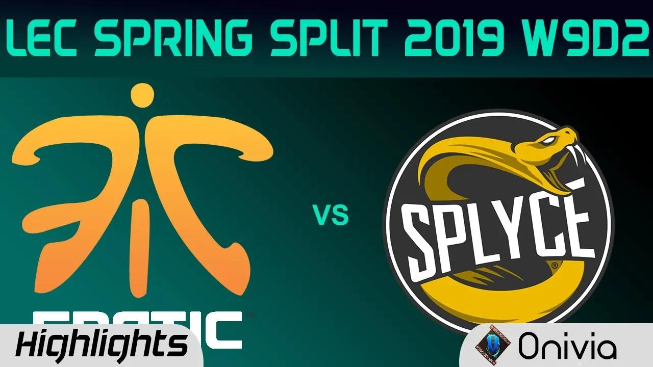 FNC vs SPY Highlights LEC Spring 2019 W9D2 Fnatic vs Splyce LEC Highlights By Onivia thumbnail