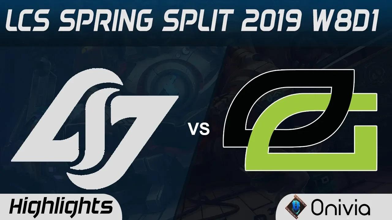 CLG vs OPT Highlights LCS Spring 2019 W8D1 Counter Logic Gaming vs Optic Gaming LCS Highlights by On thumbnail