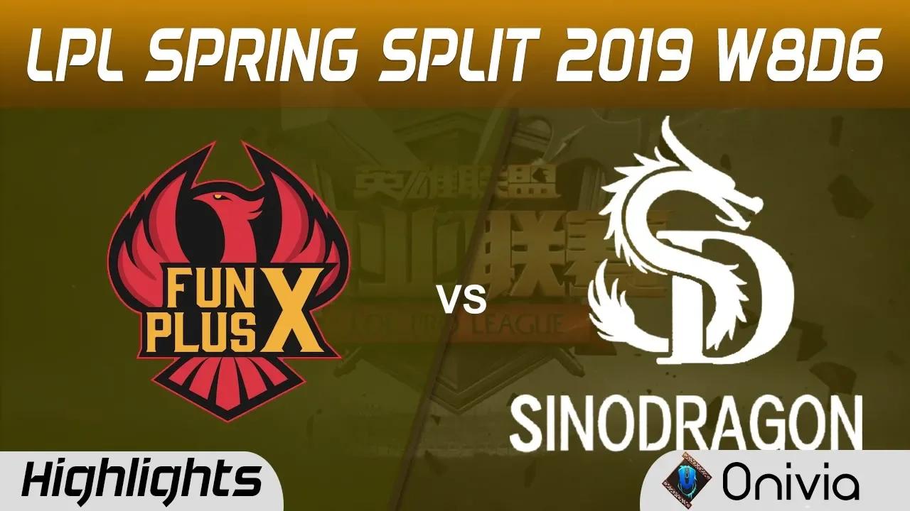 FPX vs SDG Highlights Game 1 LPL Spring 2019 W8D6 FunPlus Phoenix vs SinoDragon LPL Highlights by On thumbnail