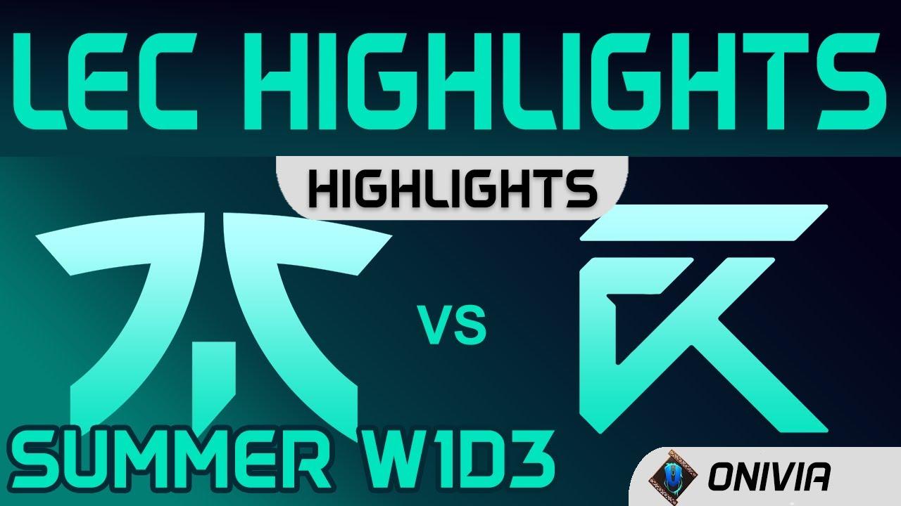 FNC vs XL Highlights Summer W1D3 LEC Summer 2020 Fnatic vs Excel Esports by Onivia thumbnail