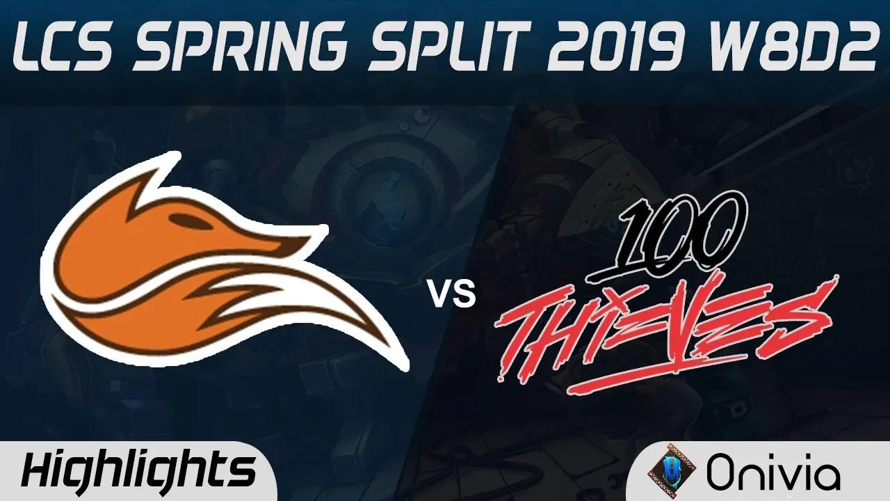 FOX vs 100 Highlights LCS Spring 2019 W8D2 Echo Fox vs 100Thieves LCS Highlights by Onivia thumbnail