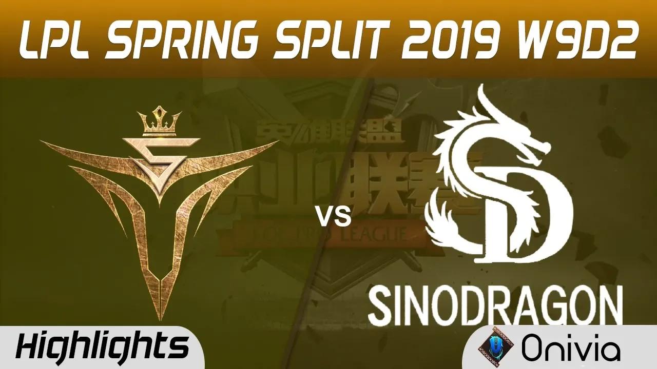 V5 vs SDG Highlights Game 1 LPL Spring 2019 W9D2 Victory 5 vs SinoDragon LPL Highlights by Onivia thumbnail