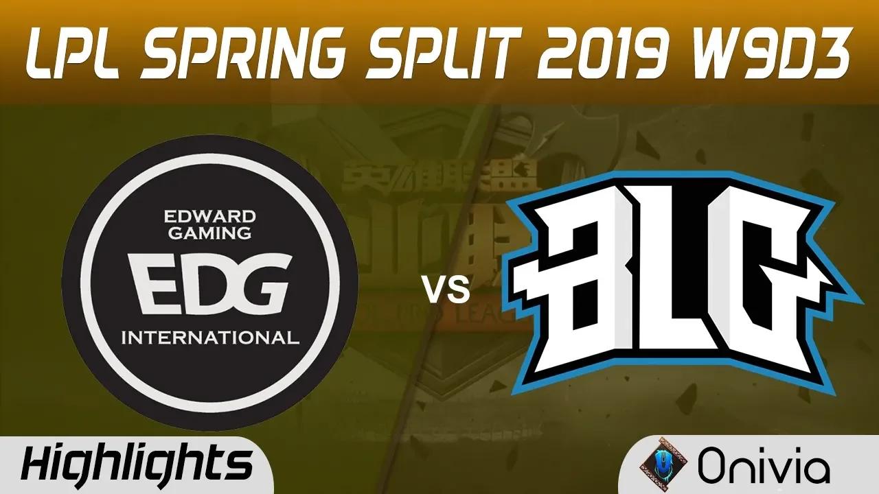 EDG vs BLG Highlights Game 2 LPL Spring 2019 W9D3 Edward Gaming vs Bilibili Gaming LPL Highlights by thumbnail