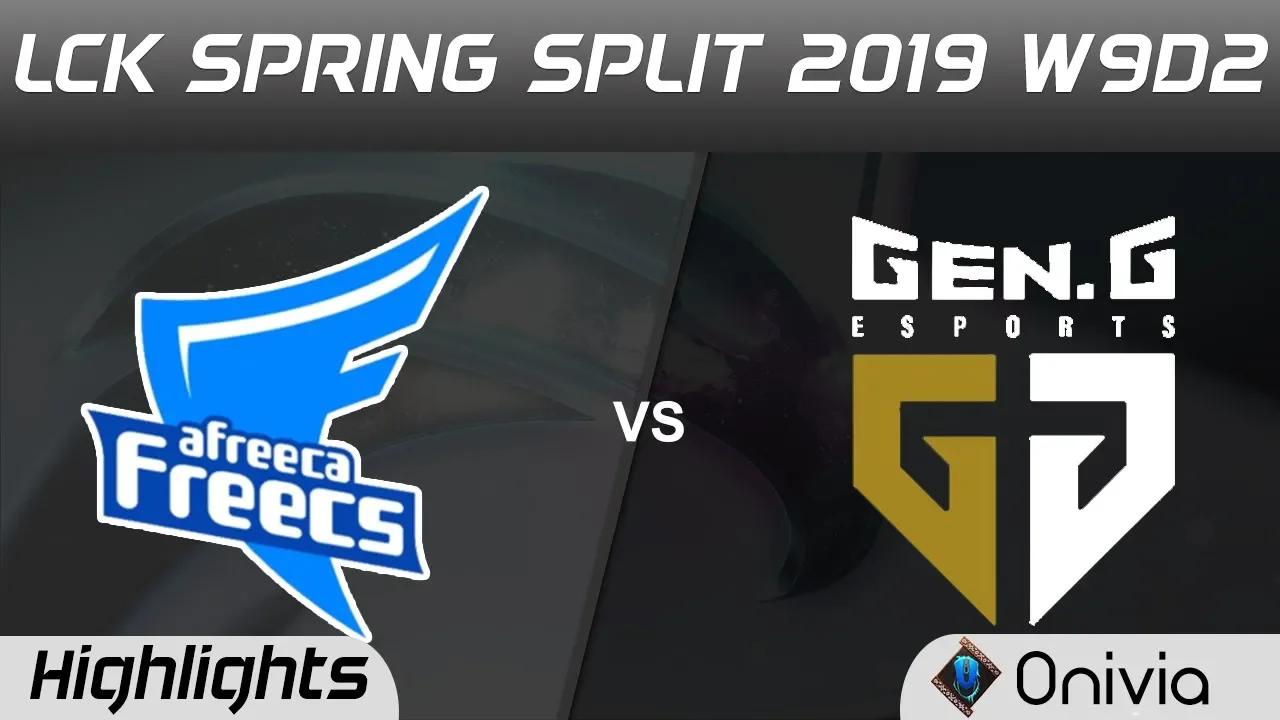 AF vs GEN Highlights Game 1 LCK Spring 2019 W9D2 Afreeca Freecs vs Gen G Esports LCK Highlights by O thumbnail