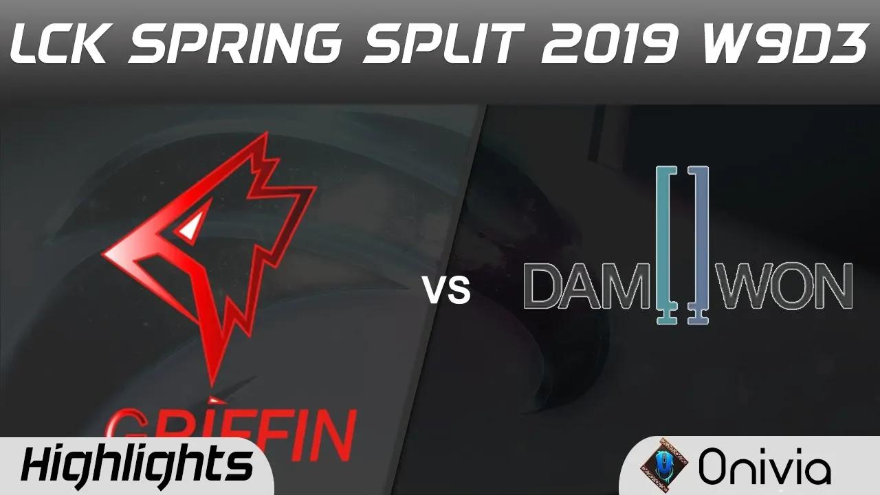 GRF vs DWG Highlights Game 2 LCK Spring 2019 W9D3 Griffin vs Damwon Gaming LCK Highlights by Onivia thumbnail