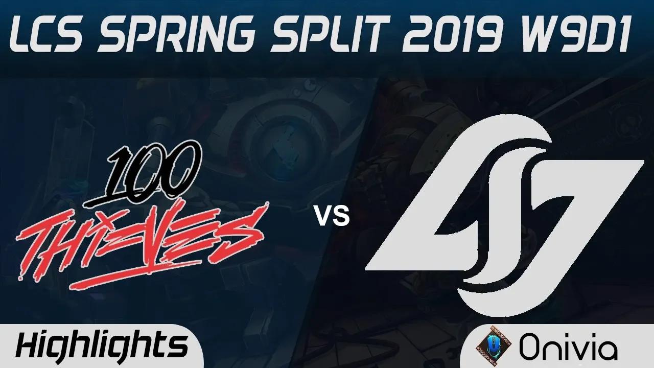 100 vs CLG Highlights LCS Spring 2019 W9D1 100Thieves vs Counter Logic Gaming LCS Highlights by Oniv thumbnail