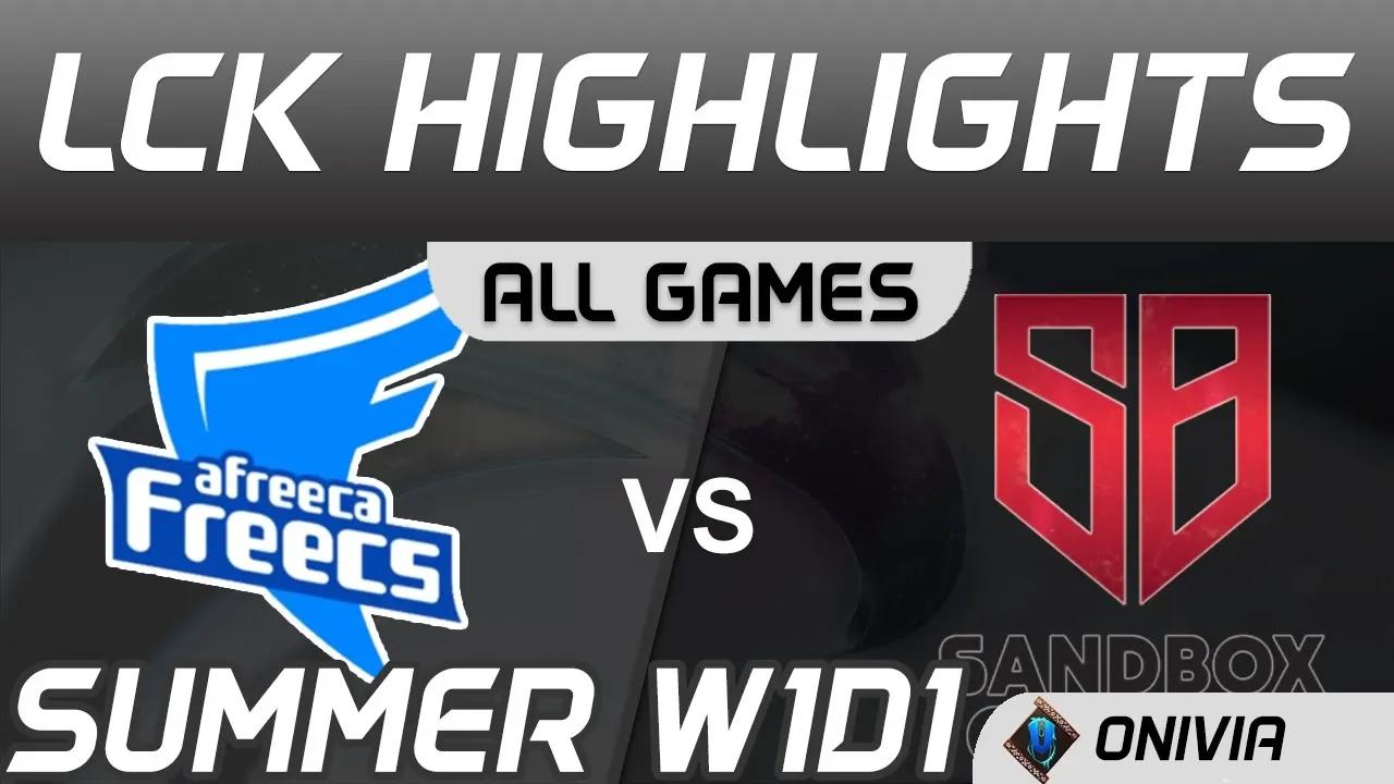 AF vs SB Highlights ALL GAMES LCK Summer Season 2020 W1D1 Afreeca Freecs vs SANDBOX Gaming by Onivia thumbnail