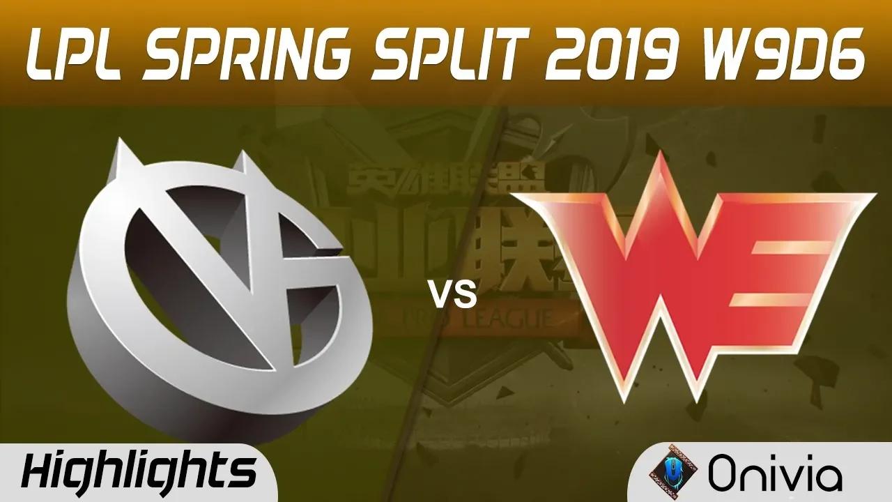 VG vs WE Highlights Game 2 LPL Spring 2019 W9D6 Vici Gaming vs Team WE LPL Highlights by Onivia thumbnail