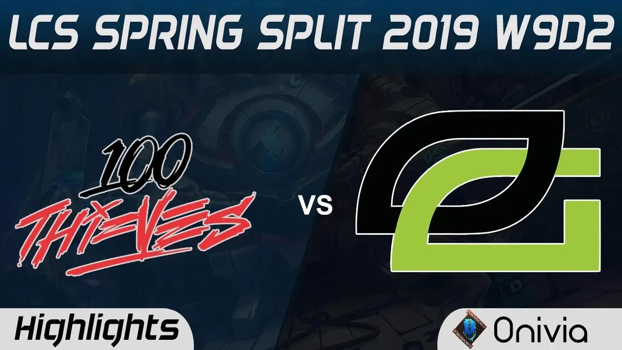 OPT vs 100 Highlights LCS Spring 2019 W9D2 Optic Gaming vs Optic Gaming LCS Highlights by Onivia thumbnail