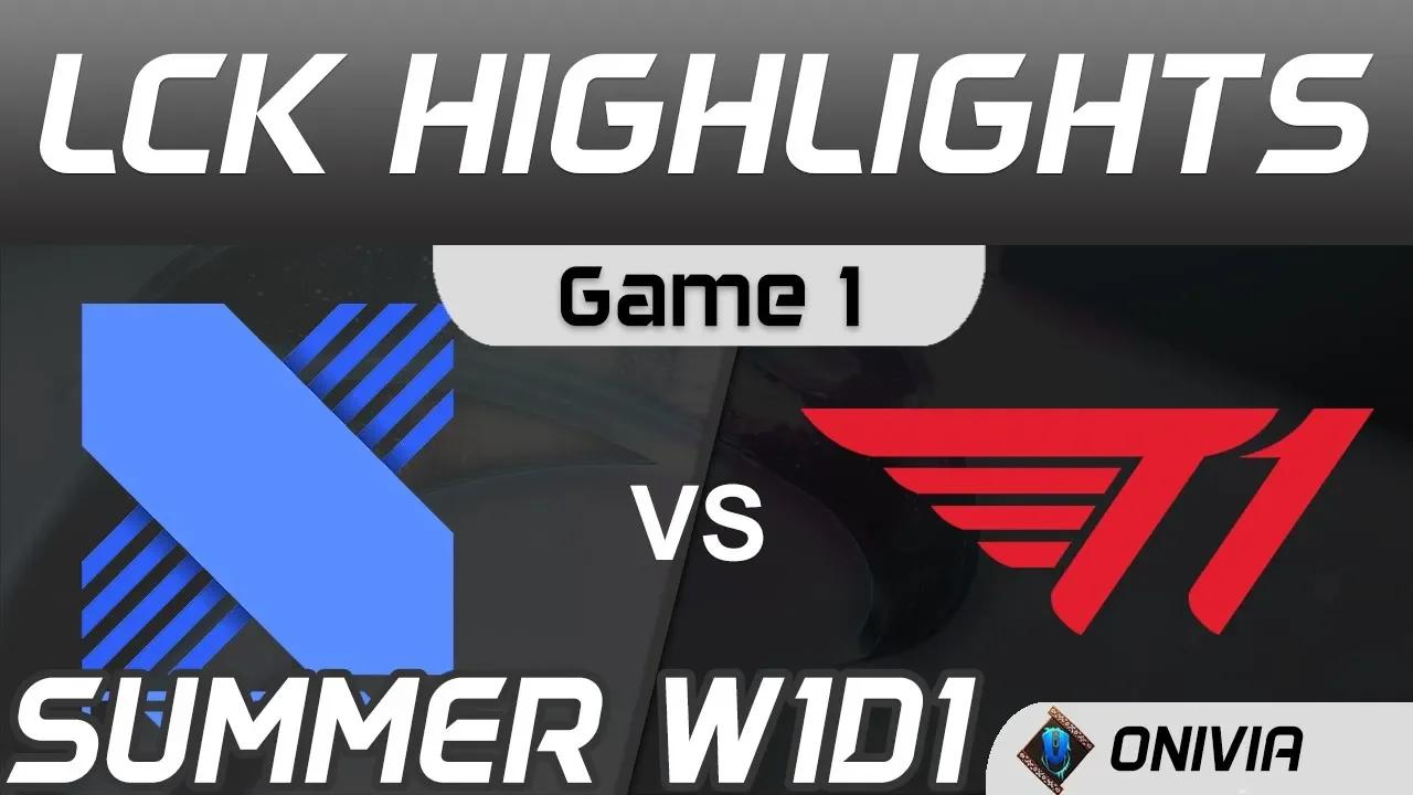 DRX vs T1 Highlights Game 1 LCK Summer Season 2020 W1D1 DragonX vs T1 by Onivia thumbnail