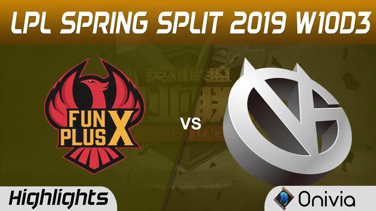 FPX vs VG Highlights Game 2 LPL Spring 2019 W10D3 FunPlus Phoenix vs Vici Gaming LPL Highlights by O thumbnail