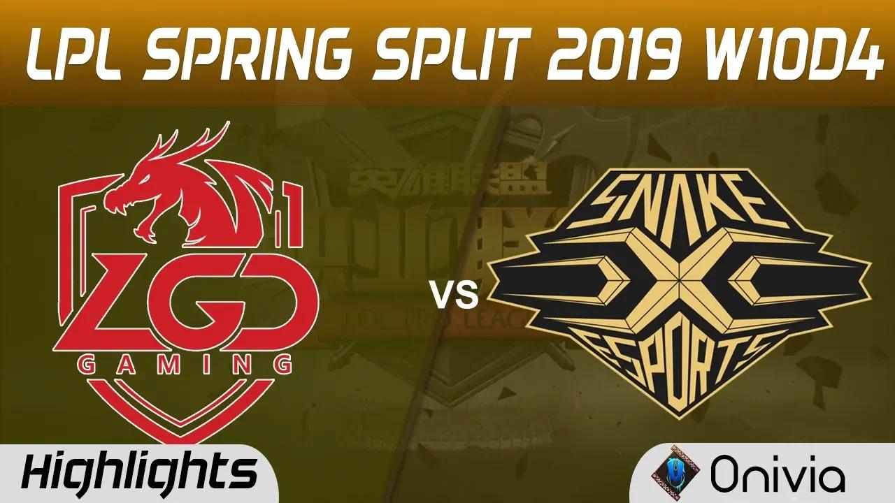 LGD vs SS Highlights Game 1 LPL Spring 2019 W10D4 LGD Gaming vs Snake Esports LPL Highlights by Oniv thumbnail