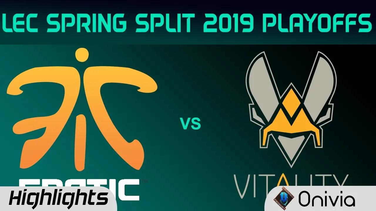 FNC vs VIT Highlights Game 1 LEC Spring 2019 Playoffs Fnatic vs Team Vitality LEC Highlights By Oniv thumbnail