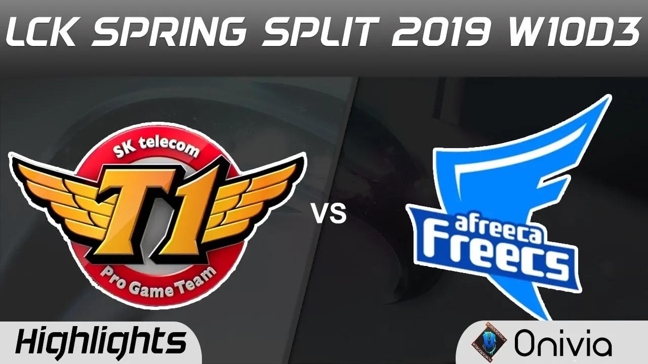 SKT vs AF Highlights Game 1 LCK Spring 2019 W10D3 SK Telecom T1 vs Afreeca Freecs LCK Highlights by thumbnail