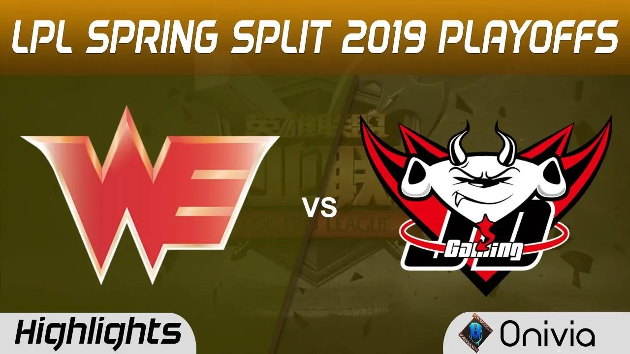 WE vs JDG Highlights Game 2 LPL Spring 2019 Playoffs Team WE vs JD Gaming LPL Highlights by Onivia thumbnail