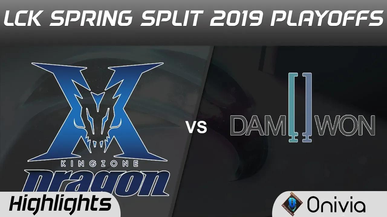 KZ vs DWG Highlights Game 2 LCK Spring 2019 Playoffs KingZone DragonX vs Damwon Gaming LCK Highlight thumbnail