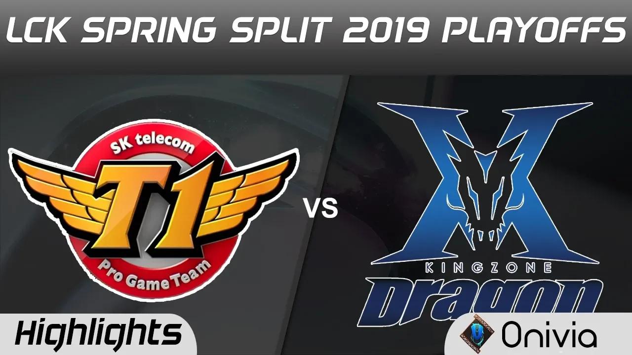 SKT vs KZ Highlights Game 3 LCK Spring 2019 Playoffs SK Telecom T1 vs KingZone DragonX LCK Highlight thumbnail