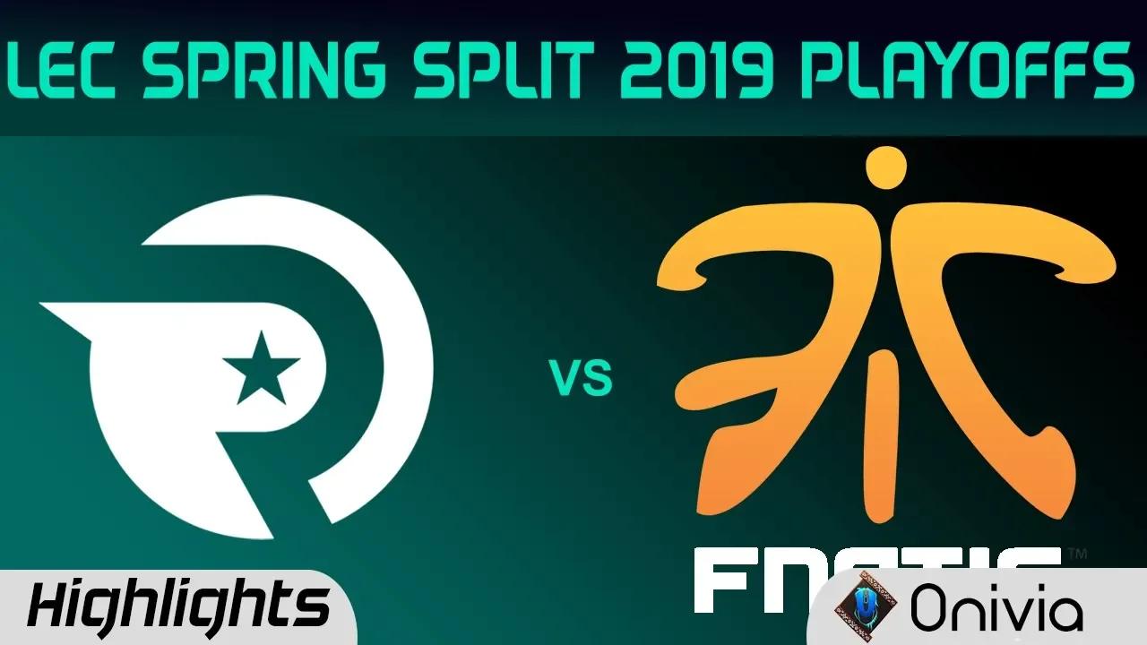 OG vs FNC Highlights Game 1 LEC Spring 2019 Playoffs Origen vs Fnatic LEC Highlights By Onivia thumbnail