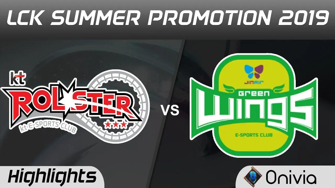 KT vs JAG Highlights Game 1 LCK Summer 2019 Promotion KT Rolster vs Jin Air GreenWings LCK Highlight thumbnail