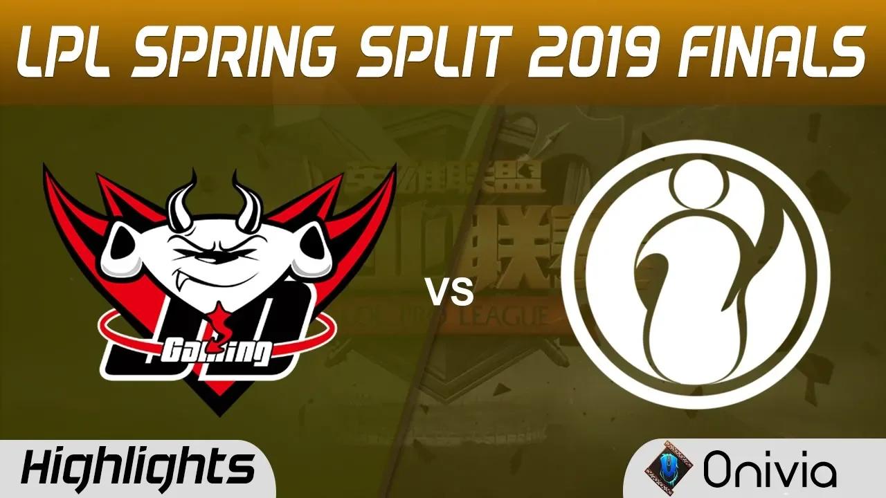 JDG vs IG Highlights Game 1 LPL Spring 2019 Finals JD Gaming vs Invictus Gaming LPL Highlights by On thumbnail