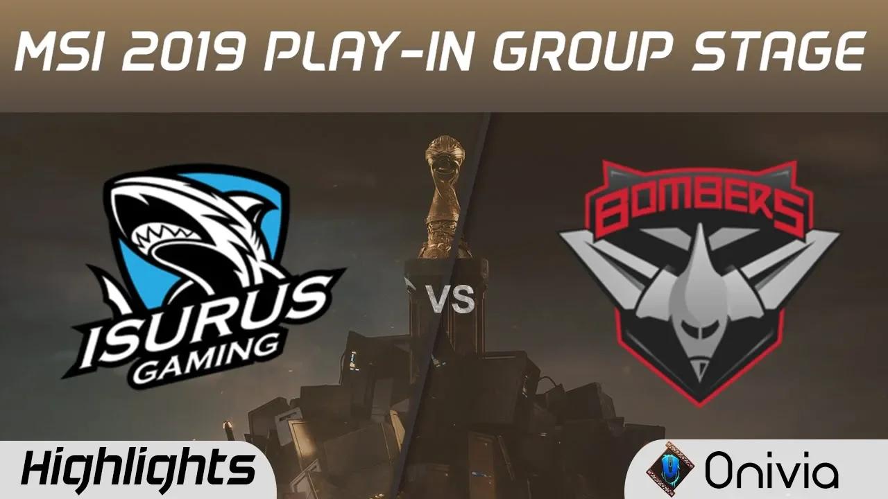 ISG vs BMR Highlights MSI 2019 Play in Group Stage Isurus Gaming vs Bombers by Onivia thumbnail