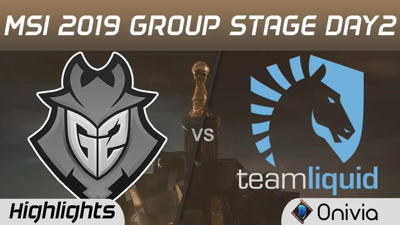 G2 vs TL Highlights MSI 2019 G2 Esports vs Team Liquid MSI Highlights by Onivia1 thumbnail