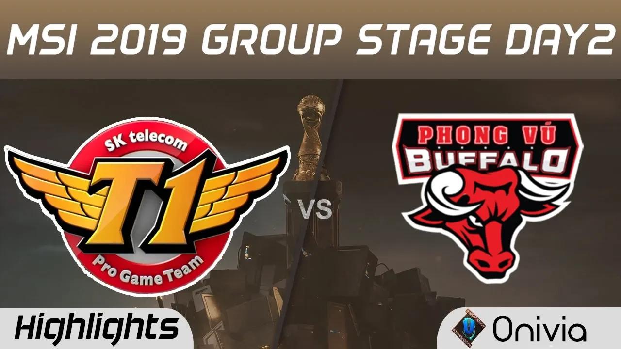 SKT vs PVB Highlights MSI 2019 SK Telecom T1 vs Phong Vu Buffalo MSI Highlights by Onivia thumbnail