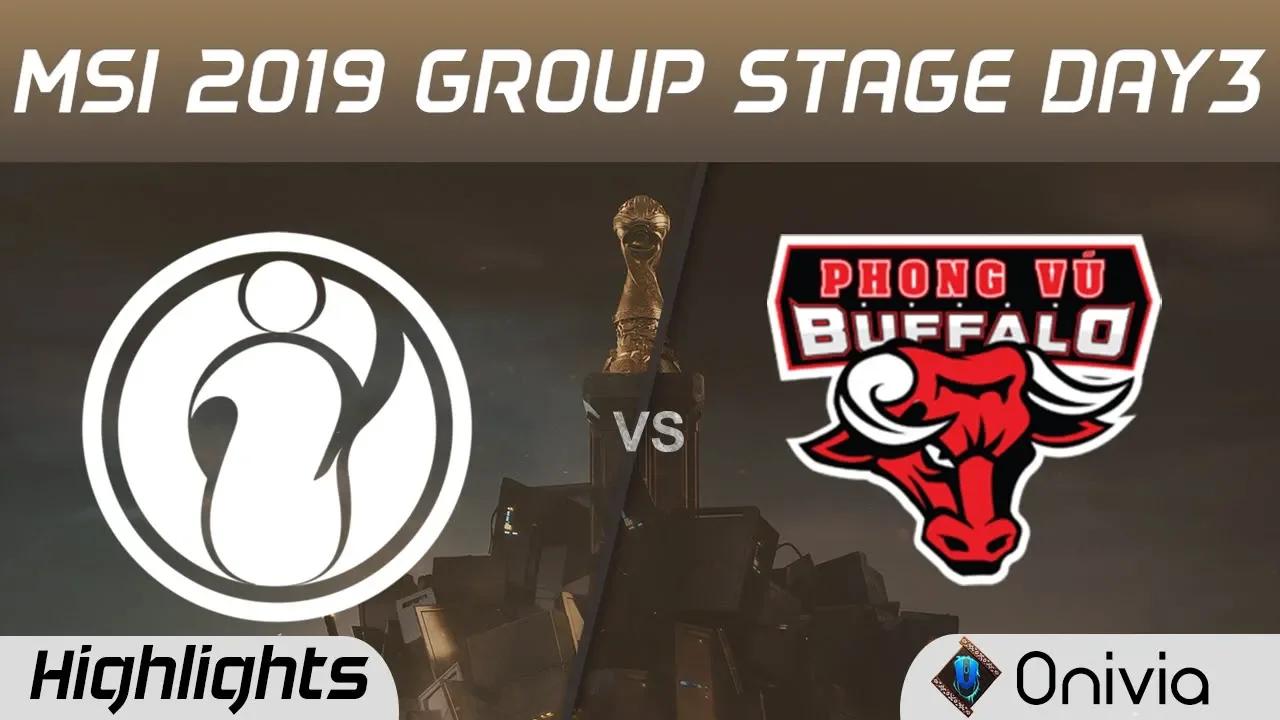 IG vs PVB Highlights MSI 2019 Invictus Gaming vs Phong Vu Buffalo MSI Highlights by Onivia thumbnail