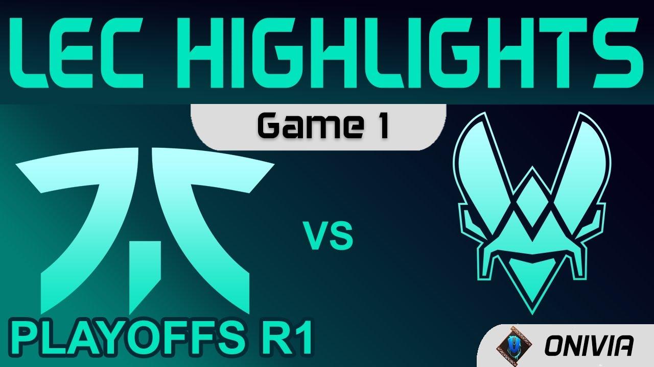 FNC vs VIT Highlights Game 1 Round1 LEC Summer Playoffs 2021 Fnatic vs Team Vitality by Onivia thumbnail