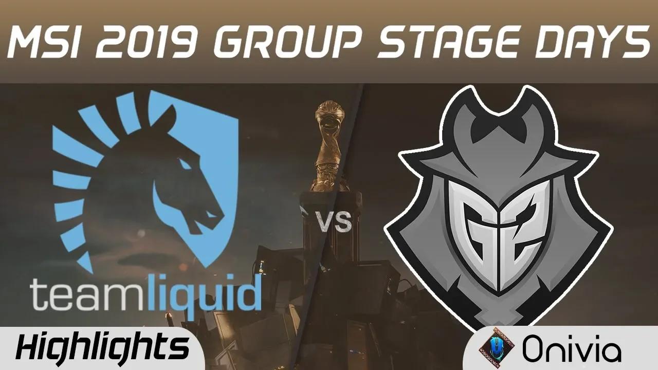 TL vs G2 Highlights MSI 2019 Team Liquid vs G2 Esports MSI Highlights by Onivia thumbnail