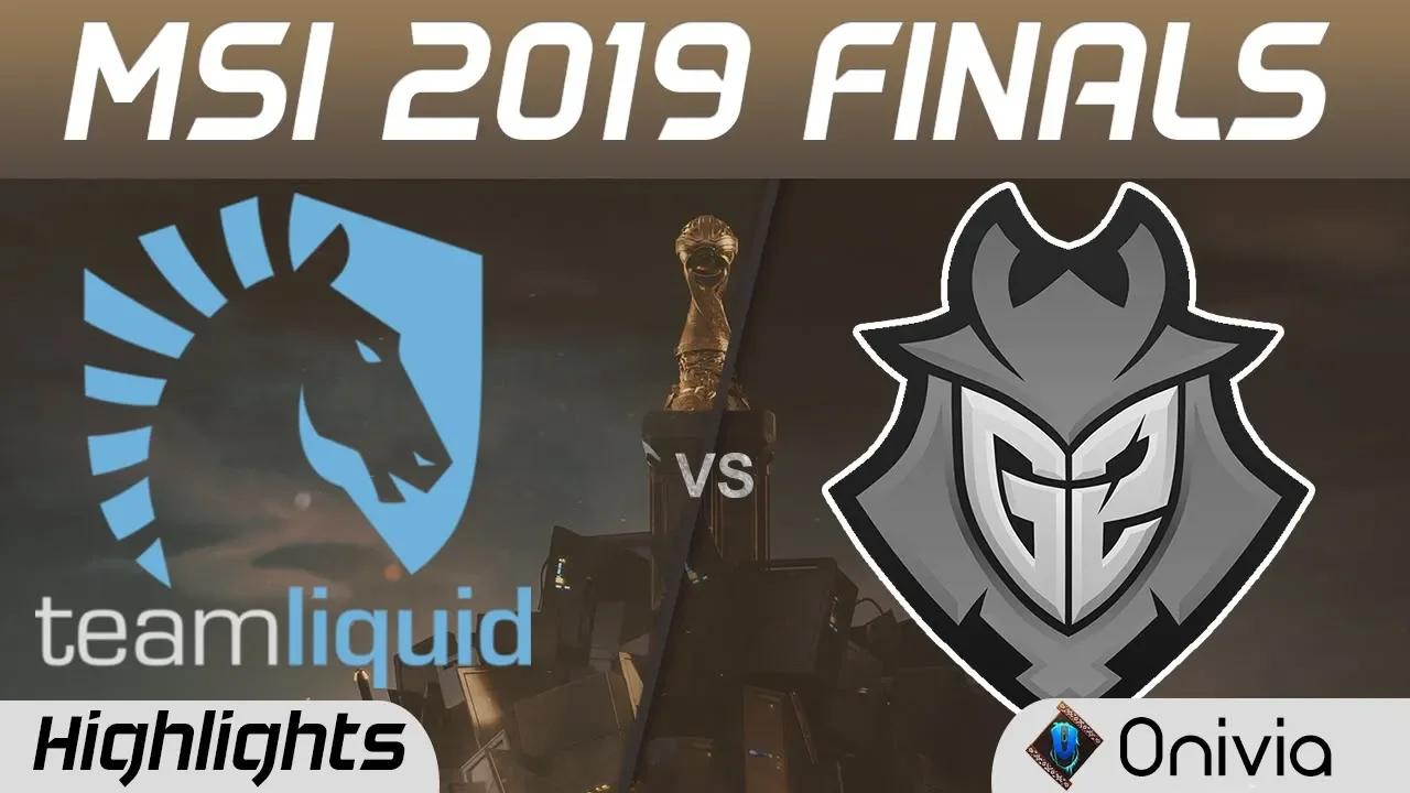 TL vs G2 Highlights Game 1 MSI 2019 Finals Team Liquid vs G2 Esports by Onivia thumbnail