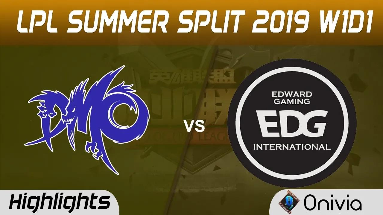 DMO vs EDG Highlights Game 2 LPL Summer 2019 Dominus Esports vs Edward Gaming LPL Highlights by Oniv thumbnail