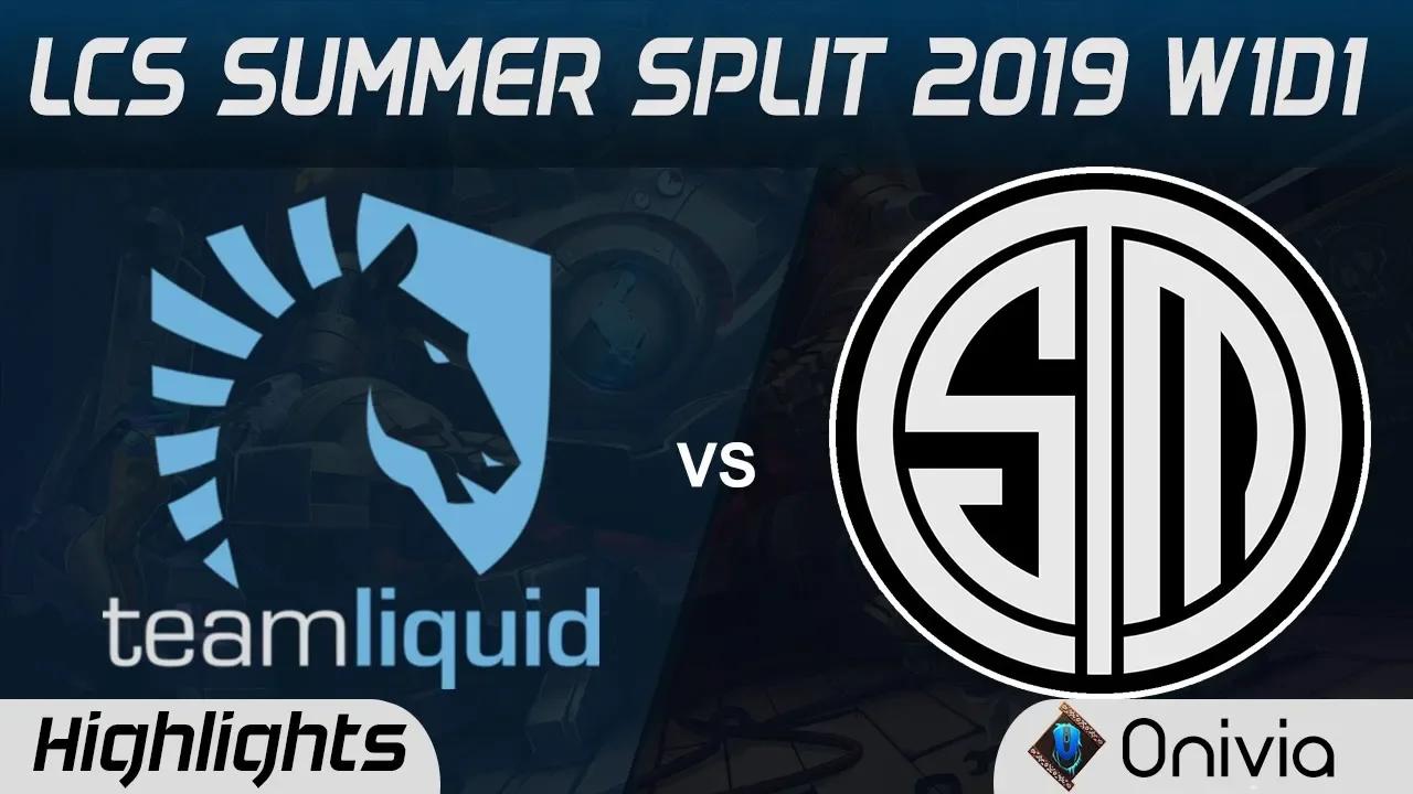 TL vs TSM Highlights LCS Summer 2019 W1D1 Team Liquid vs Team Solo Mid LCS Highlights by Onivia thumbnail