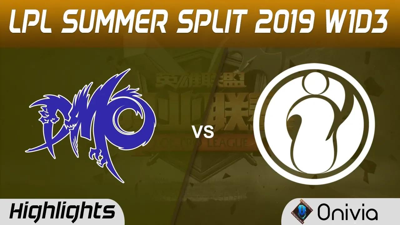 DMO vs IG Highlights Game 1 LPL Summer 2019 W1D3 Dominus Esports vs Invictus Gaming LPL Highlights b thumbnail