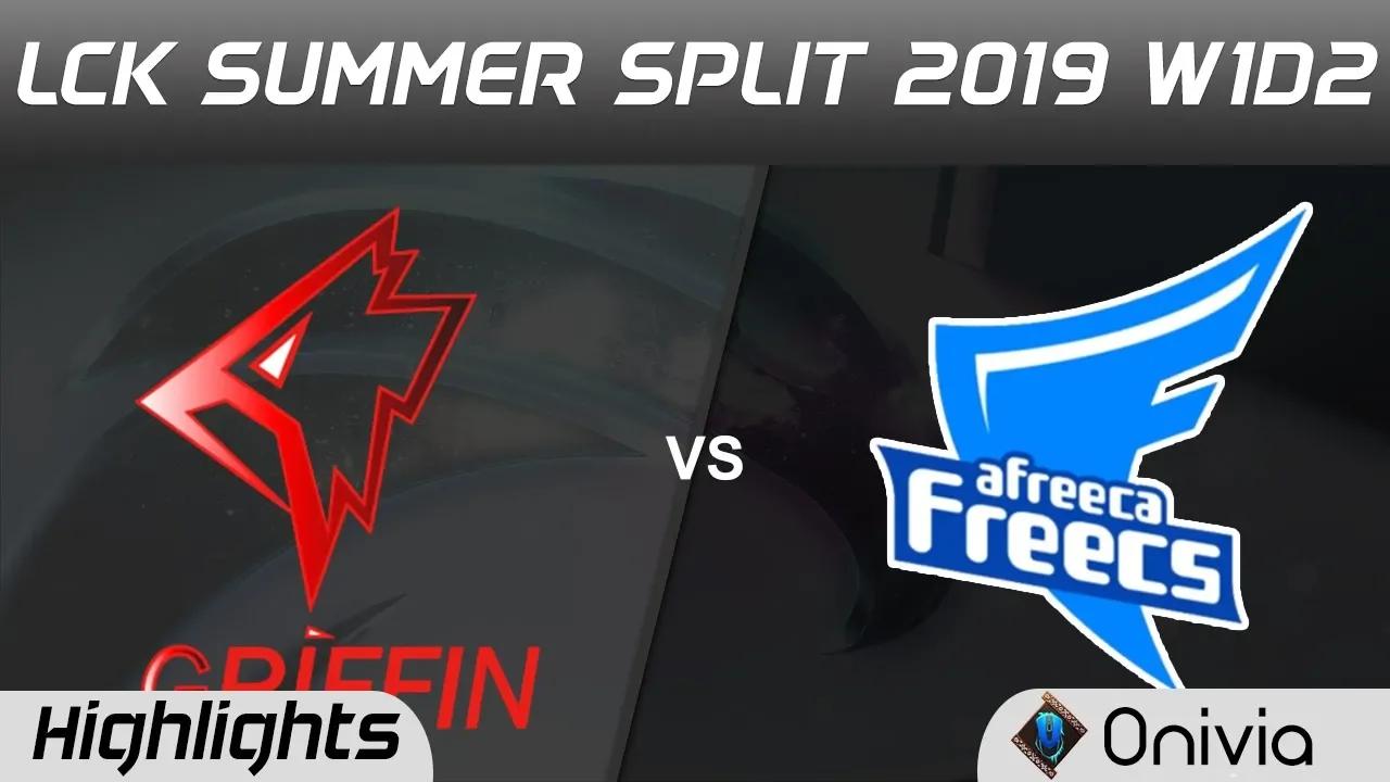 GRF vs AF Highlights Game 1 LCK Summer 2019 W1D2 Griffin vs Afreeca Freecs LCK Highlights by Onivia thumbnail