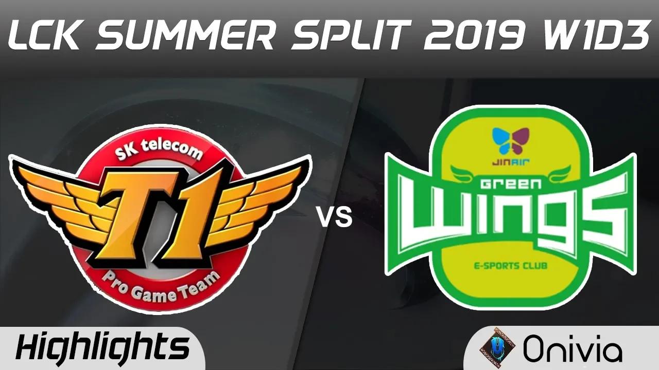 SKT vs JAG Highlights Game 2 LCK Summer 2019 W1D3 SK Telecom T1 vs Jin Air GreenWings LCK Highlights thumbnail