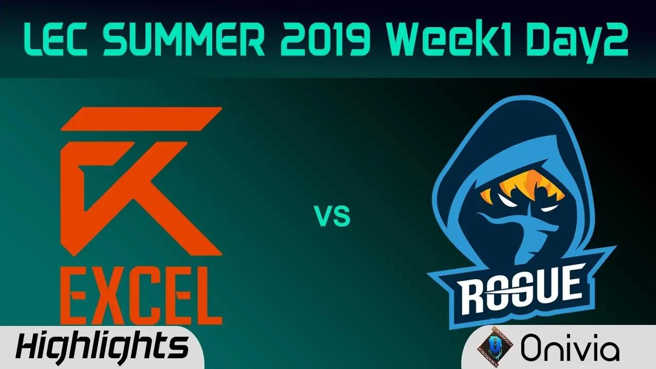 XL vs RGE Highlights LEC Summer 2019 W1D2 Excel Esports vs Rogue LEC Highlights By Onivia thumbnail