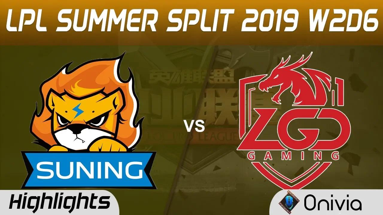 SN vs LGD Highlights Game 1 LPL Summer 2019 W2D6 Suning Gaming vs LGD Gaming LPL Highlights by Onivi thumbnail