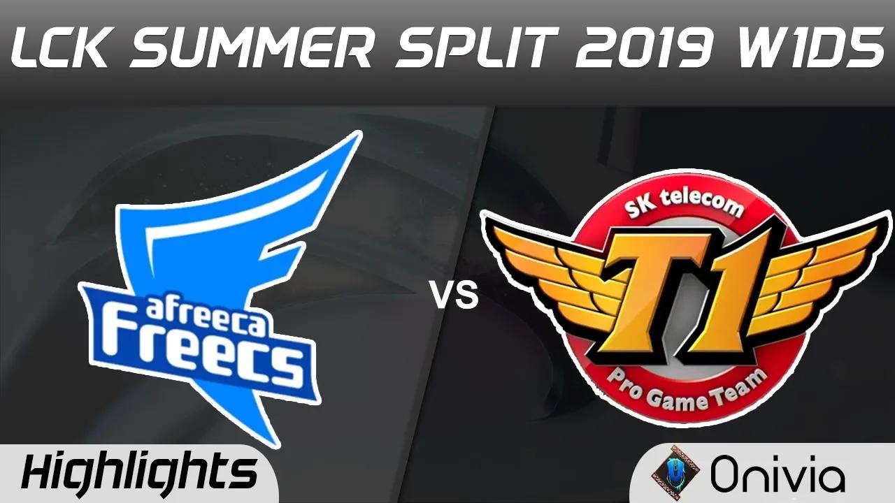 AF vs SKT Highlights Game 1 LCK Summer 2019 W1D5 Afreeca Freecs vs SK Telecom LCK Highlights by Oniv thumbnail