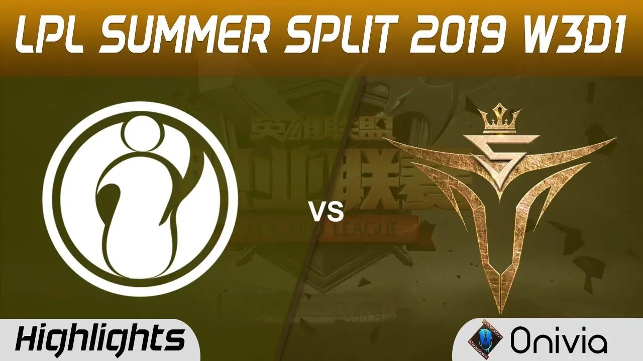 IG vs V5 Highlights Game 1 LPL Summer 2019 W3D1 Invictus Gaming vs Victory Five LPL Highlights by On thumbnail